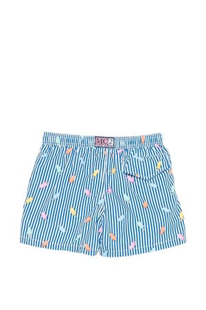 Costume d amare a righe bianco e blu SAINT BARTH KIDS | JEA000402615L